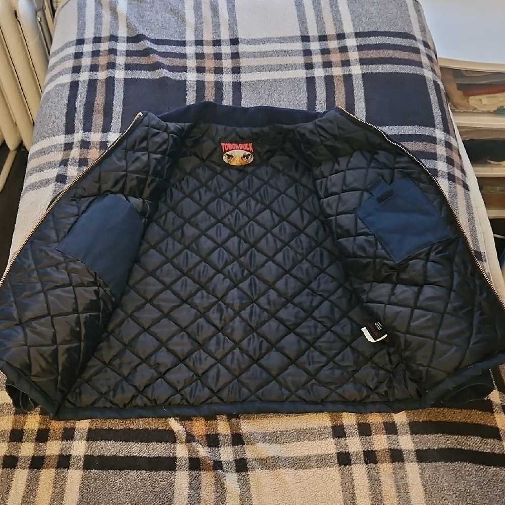 Men's Navy Field Jacket with Fleece Collar - Picture 5 of 7